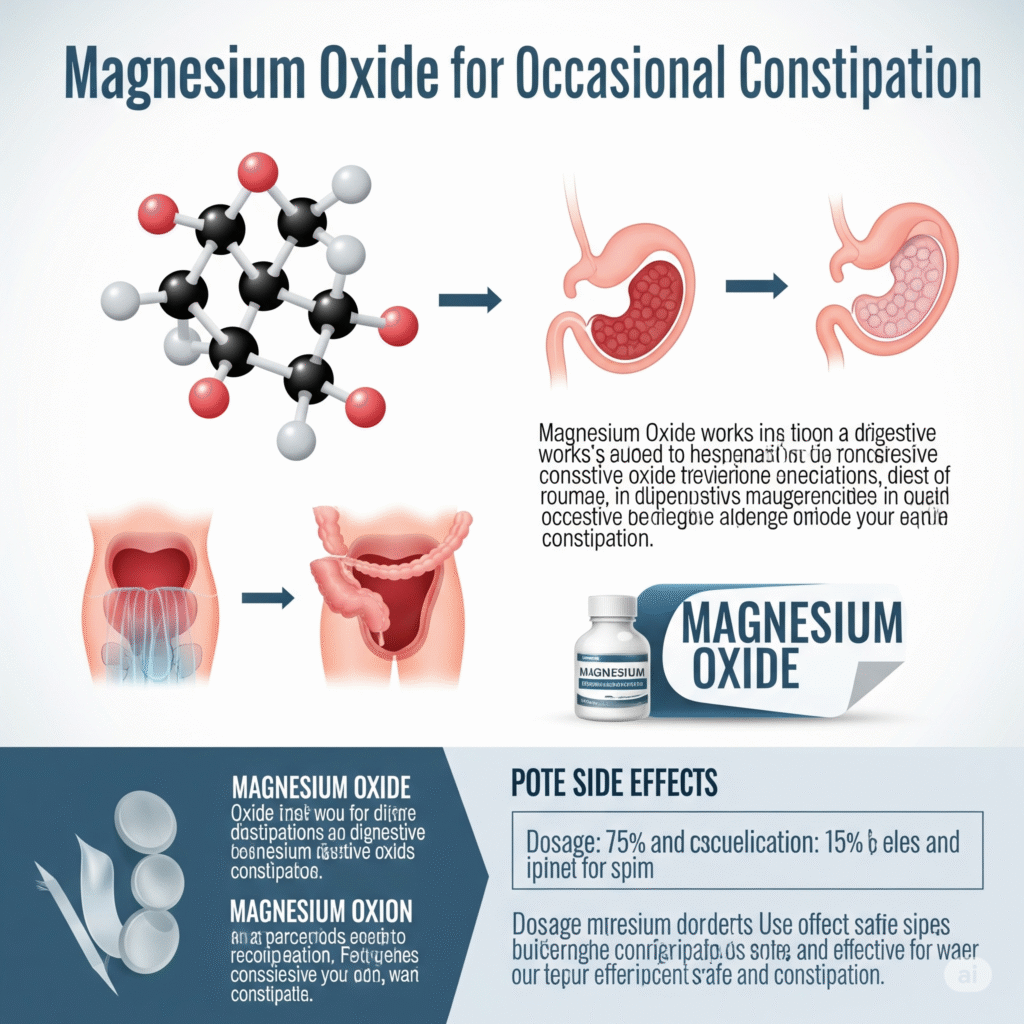 Magnesium Oxide – For Occasional Constipation