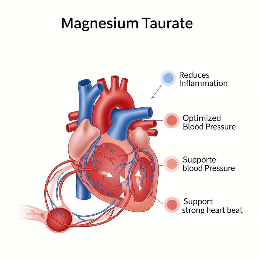 Magnesium Taurate – For Heart Health and Blood Pressure