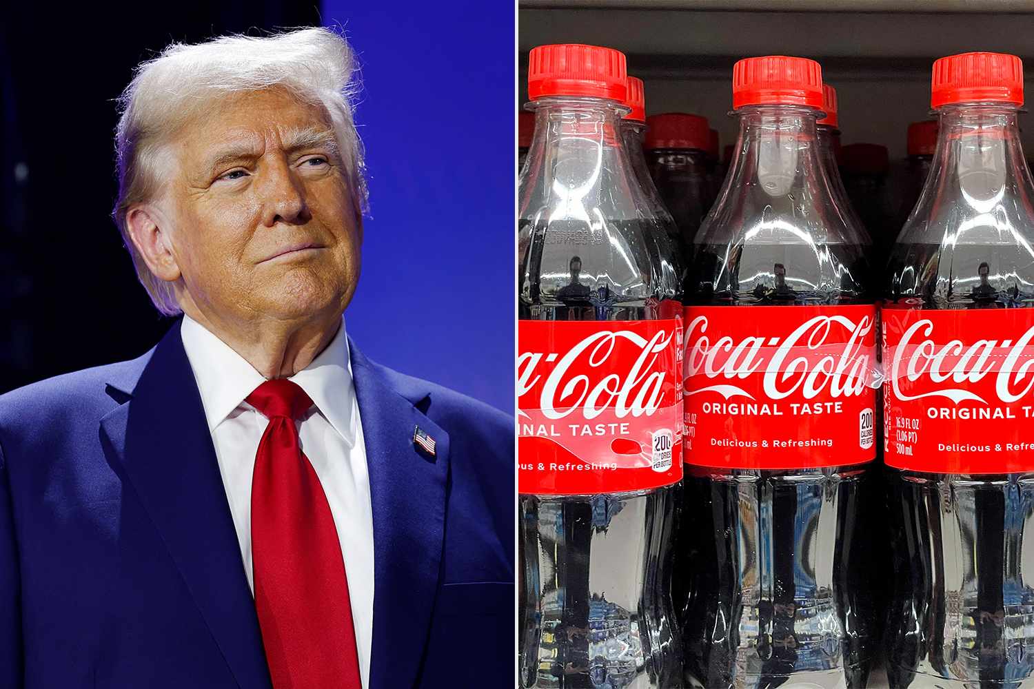 President Donald Trump claims Coca-Cola will return to using real cane sugar in its U.S