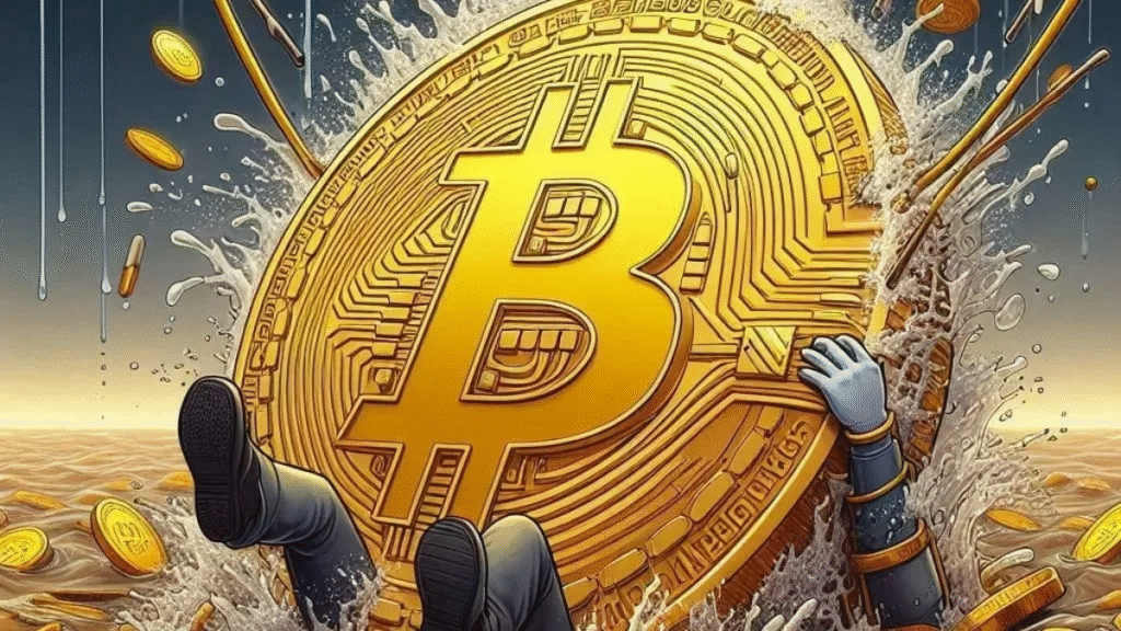 Bitcoin sinks to dollor 115,000 